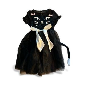 Chasing Fireflies Black Cat Costume with Pink and White Accents